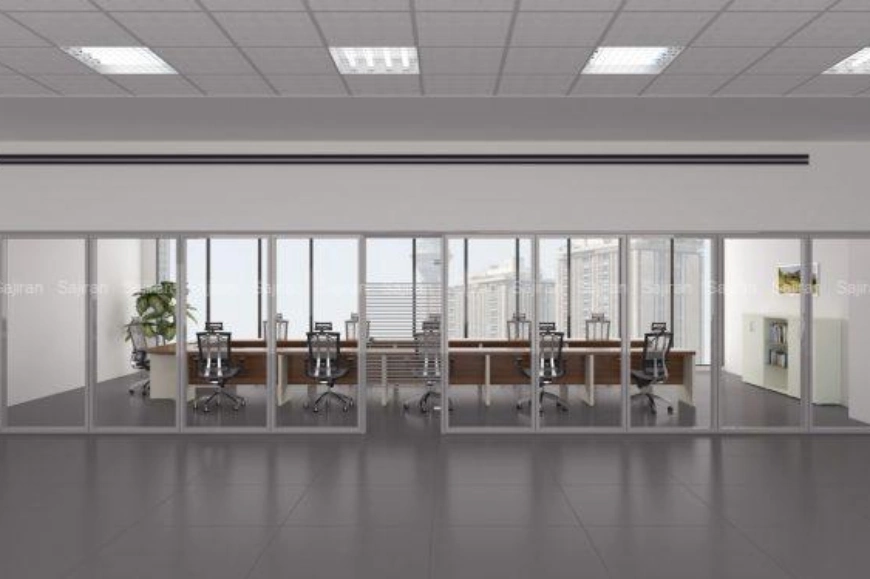 معرفی و بررسی انواع پارتیشن بجای دیوار در فضای اداری 6 پارتیشن آلومنیومی