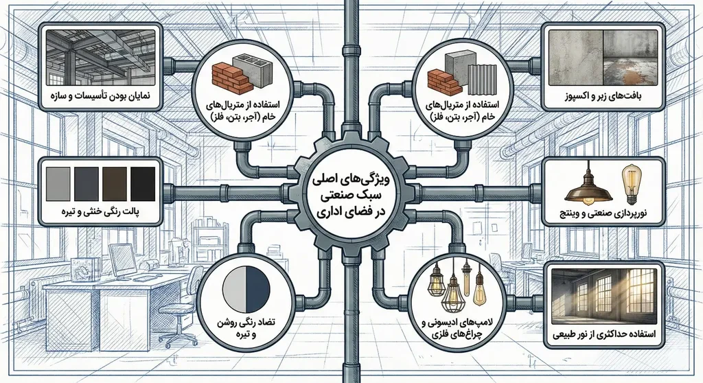 سبک اداری صنعتی چیست و در کجا کاربرد دارد؟ 3 ویژگی های سبک صنعتی